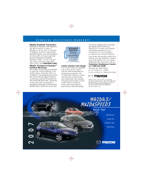 2007 Mazda 3 Hatchback Quick Tips